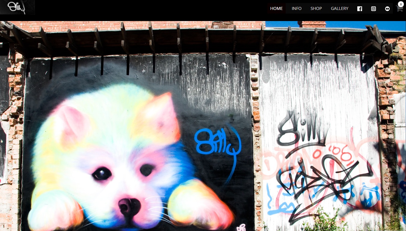 WordPress Web Design for artist Silly Sully