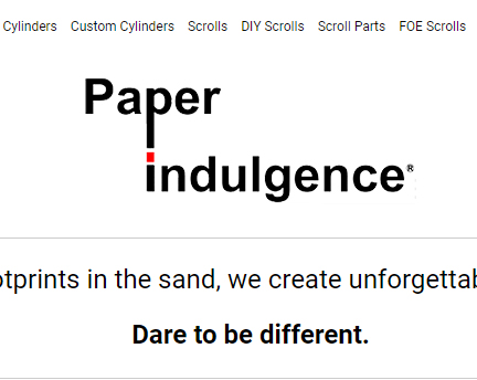 Website re-design/migration for Paper Indulgence