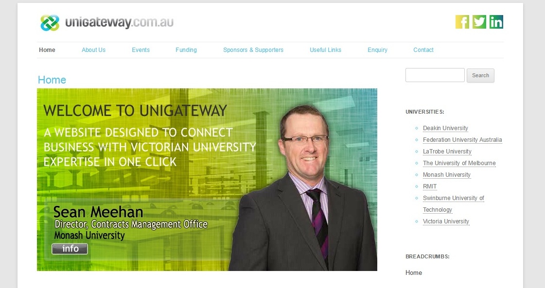 web design / re-design for unigateway