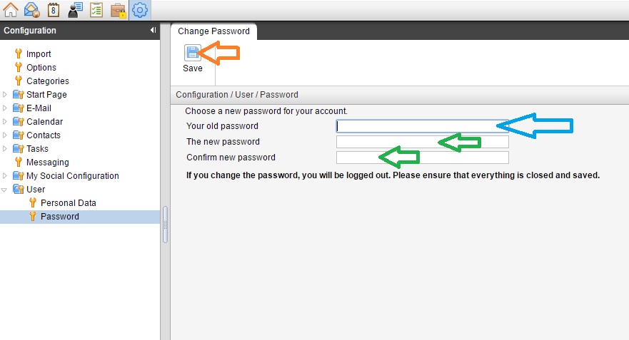 Changing email password in iPage